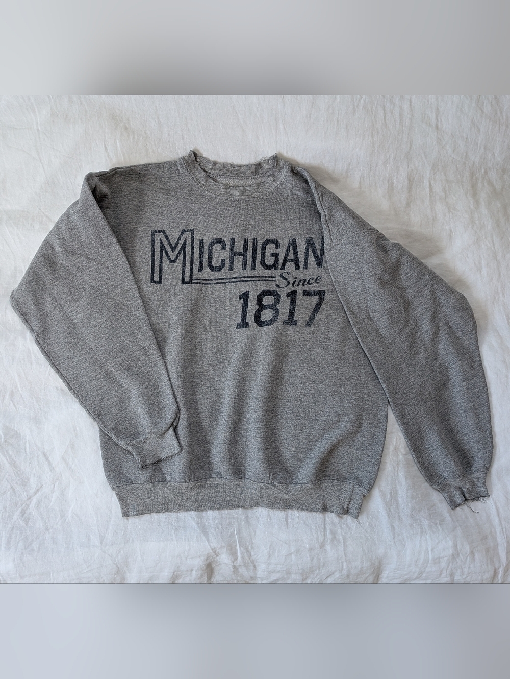 Vintage Michigan Heather Crewneck Sweatshirt